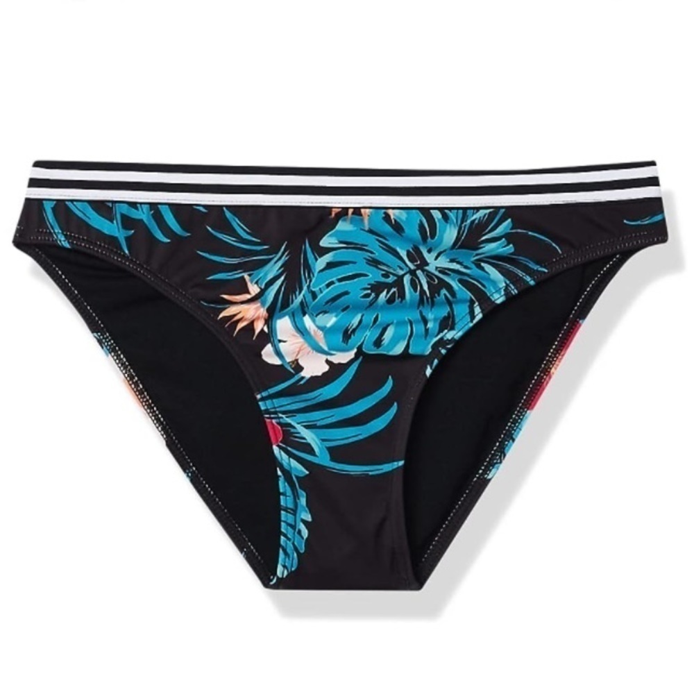 NWT Roxy Girls Island Floral Banded Bikini Bottoms